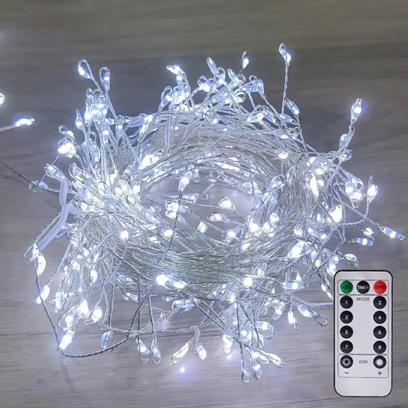 Copper wire LED Christmas tree string lights - product photo 8