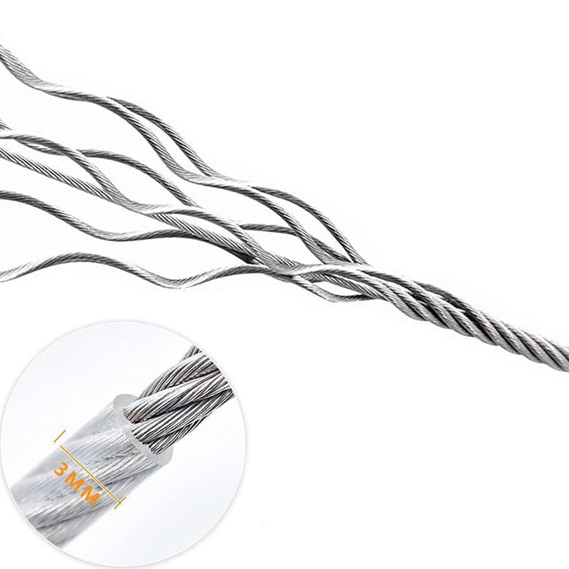 Chew-resistant steel cable dog tether - product photo 8