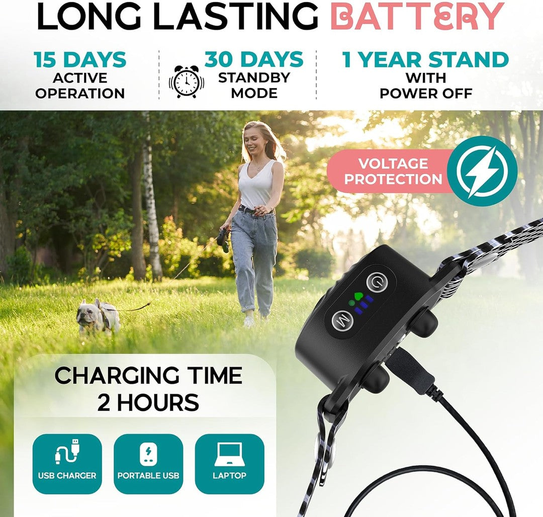Sound and vibration bark training collar - product photo 4
