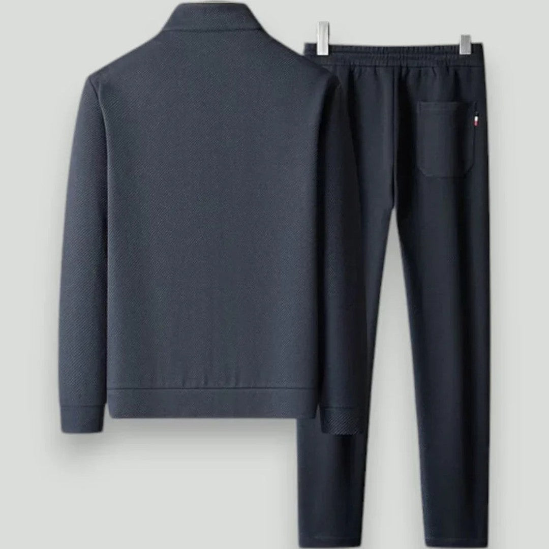 Man wearing the Ivan men's pants, side view