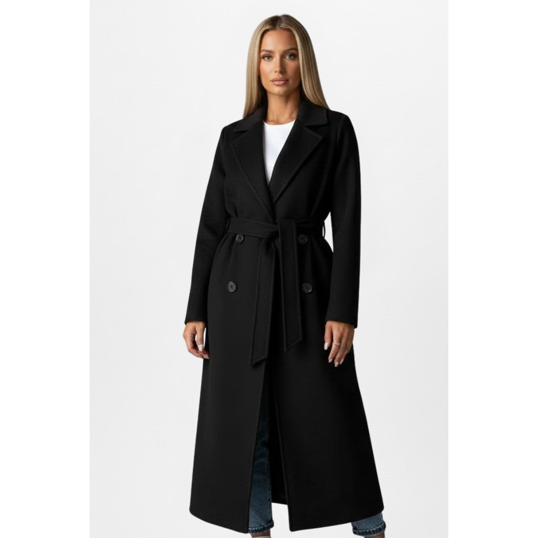 Woman wearing the Ivana women's coat, 7 view