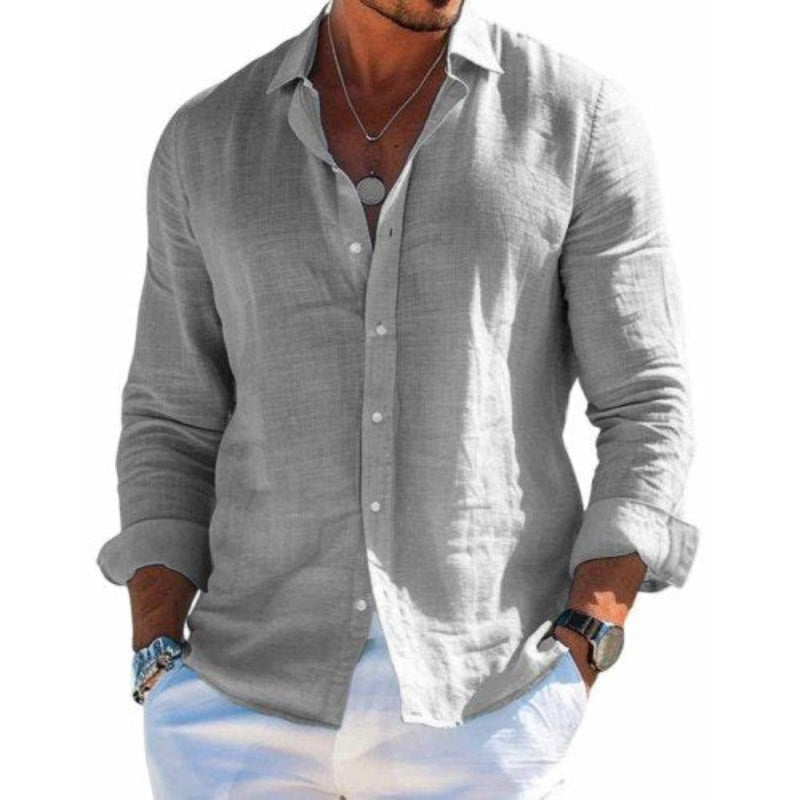 Colin | Men's Classic Linen Button Down Shirt