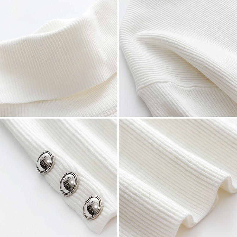 Women's fitted roll-neck jumper - product photo 13