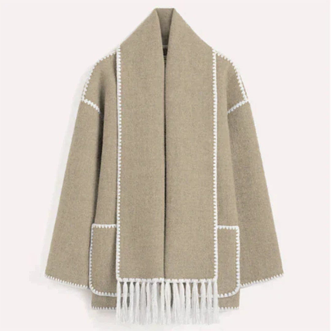 Woman wearing the Jolie women's fleece jacket, 13 view