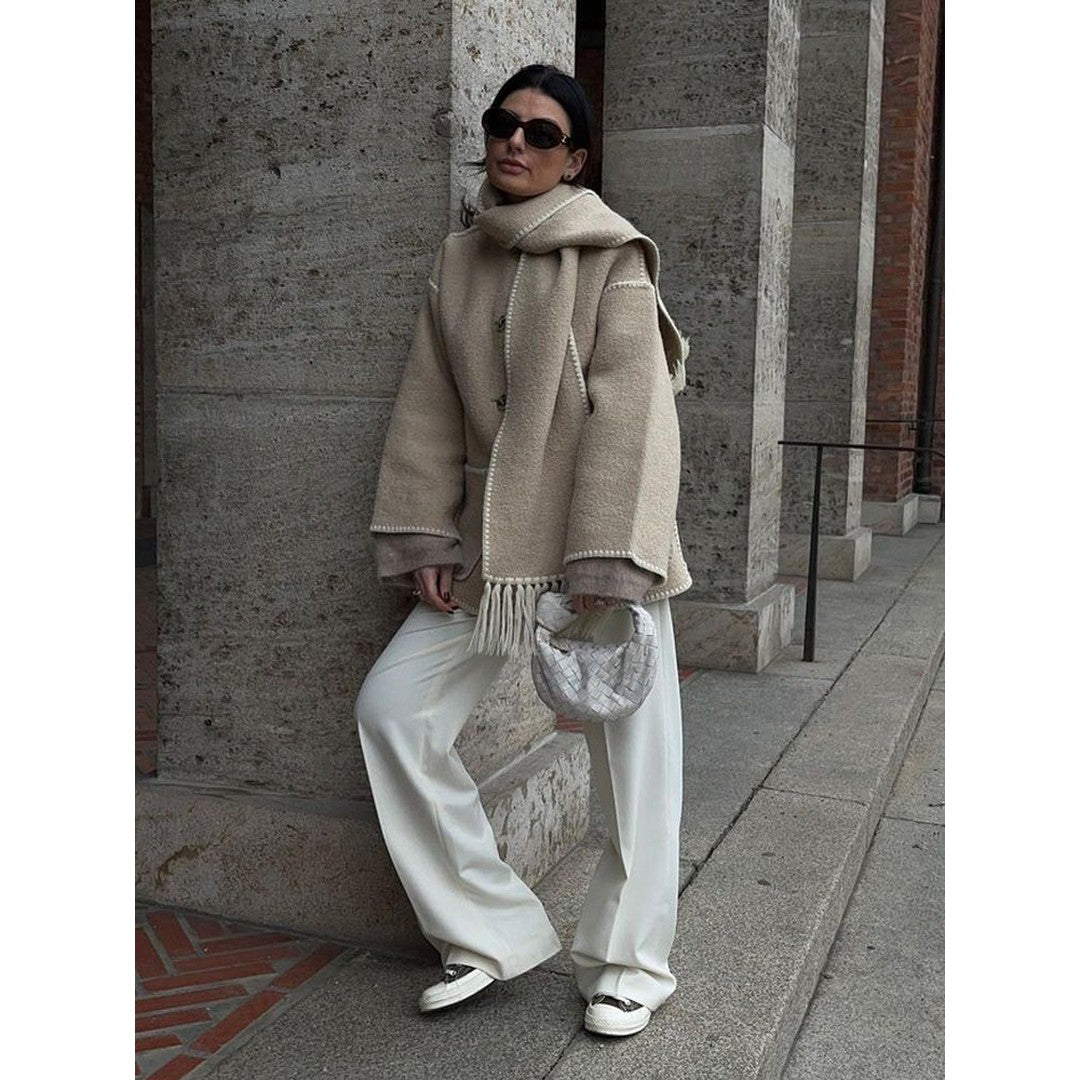 Woman wearing the Jolie women's fleece jacket, 9 view