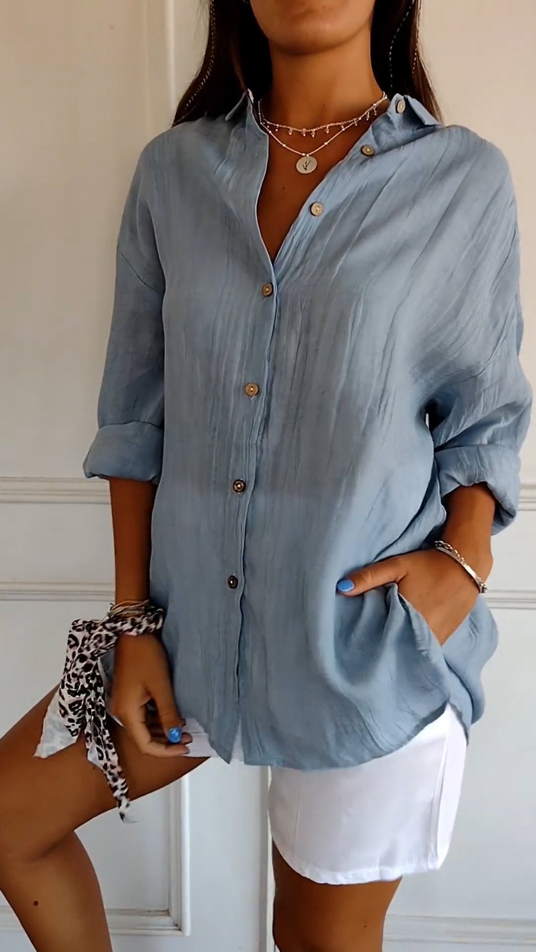 Noelle | Women's Long Sleeve Button Up Shirt