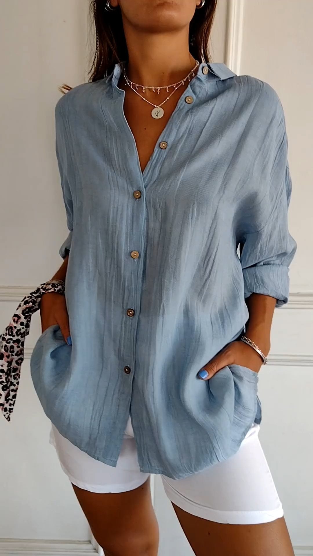 Noelle | Women's Long Sleeve Button Up Shirt
