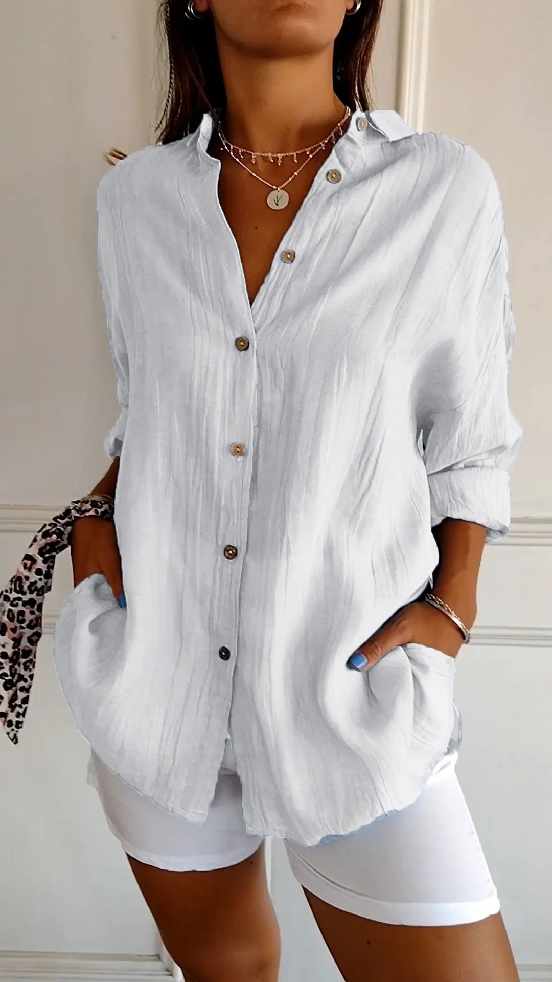 Noelle | Women's Long Sleeve Button Up Shirt