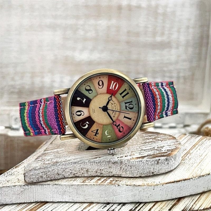 Vintage women's watch with braided band - product photo 6
