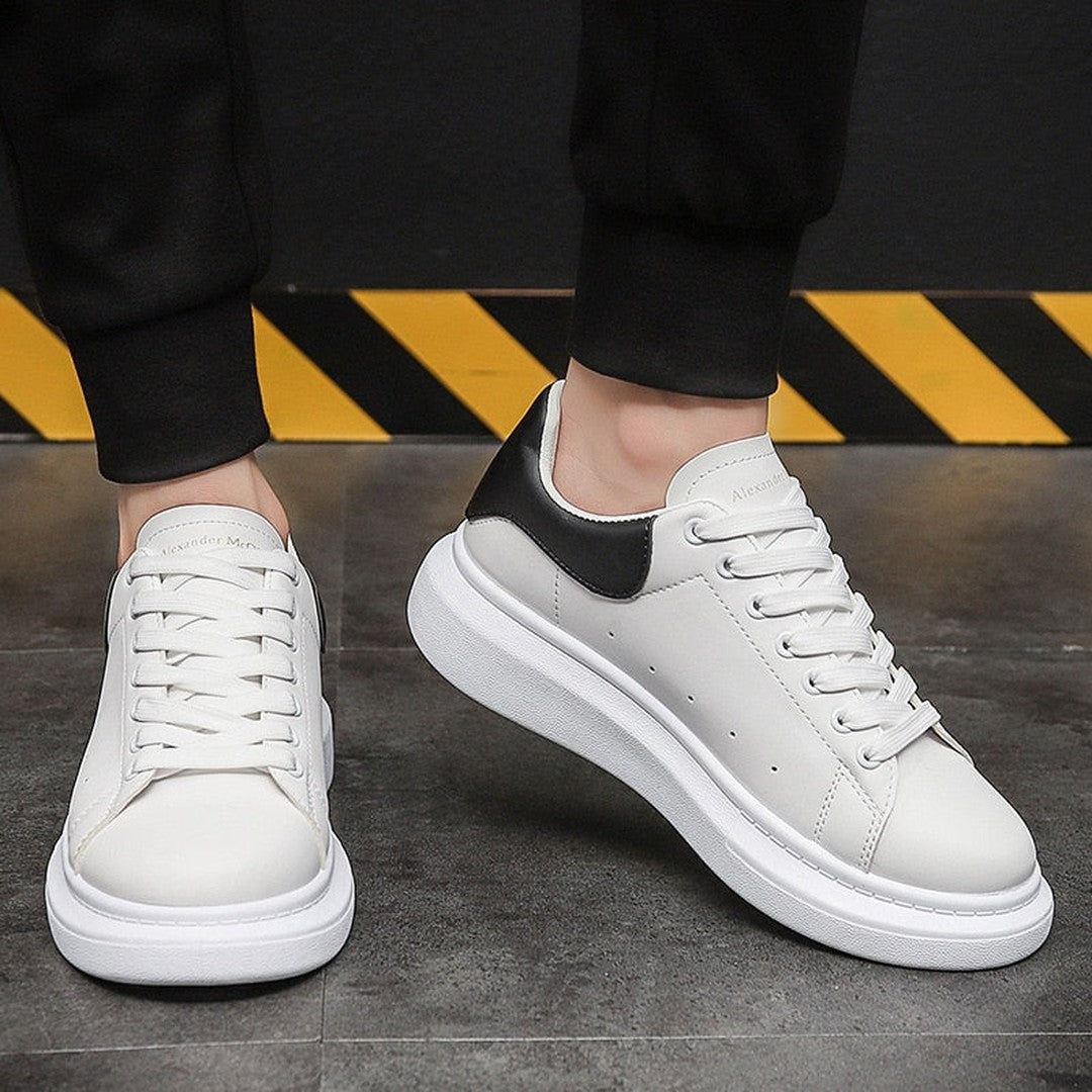 Man wearing the Keaton men's lightweight sneakers, side view