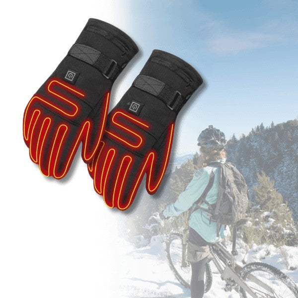 Waterproof electric heated gloves with three heat settings - product photo 1