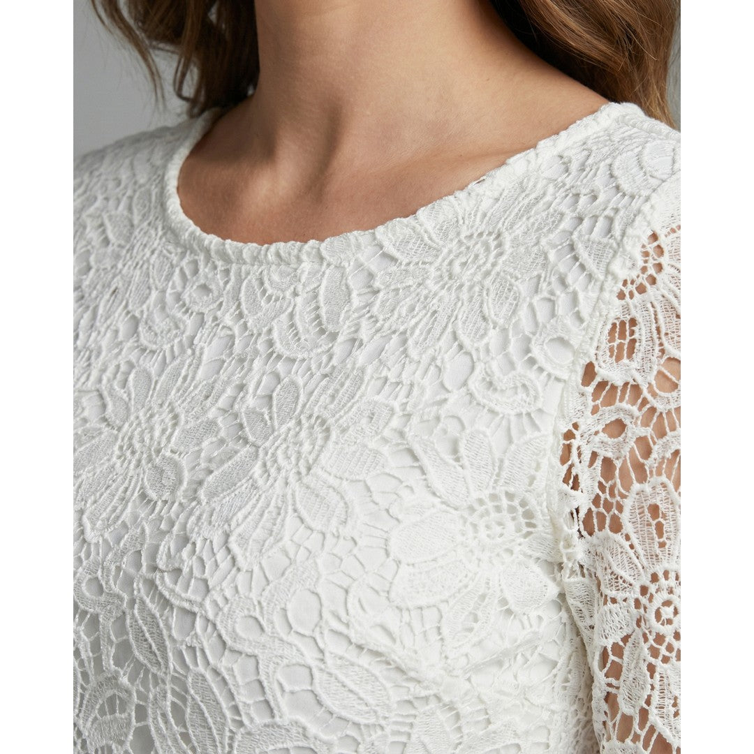 Woman wearing the Kerensa women's maxi crewneck chiffon long-sleeve dress, 9 view