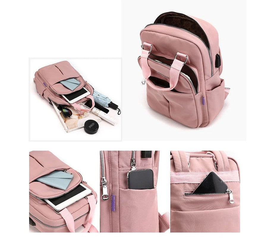 Water-resistant anti-theft backpack with a USB charging port - product photo 12