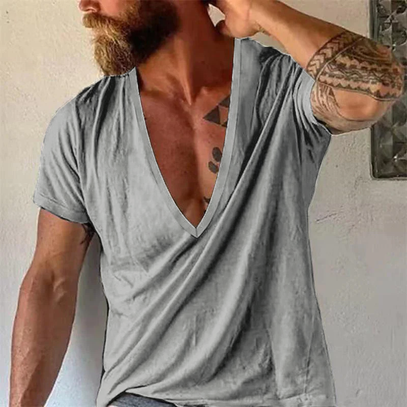 Caden | Men's Deep V-Neck Casual Tee
