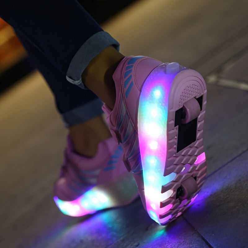 LED roller sneaker with removable wheels - product photo 4