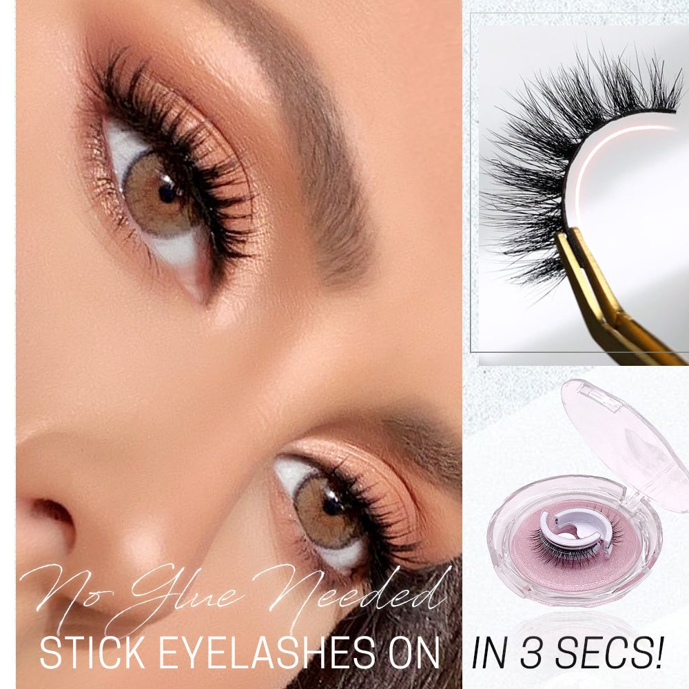 Self-adhesive reusable false lashes - product photo 3