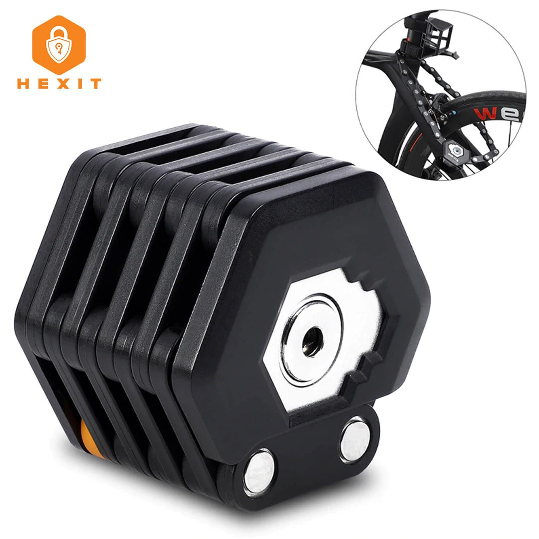 Compact folding bike lock with bracket - product photo 11