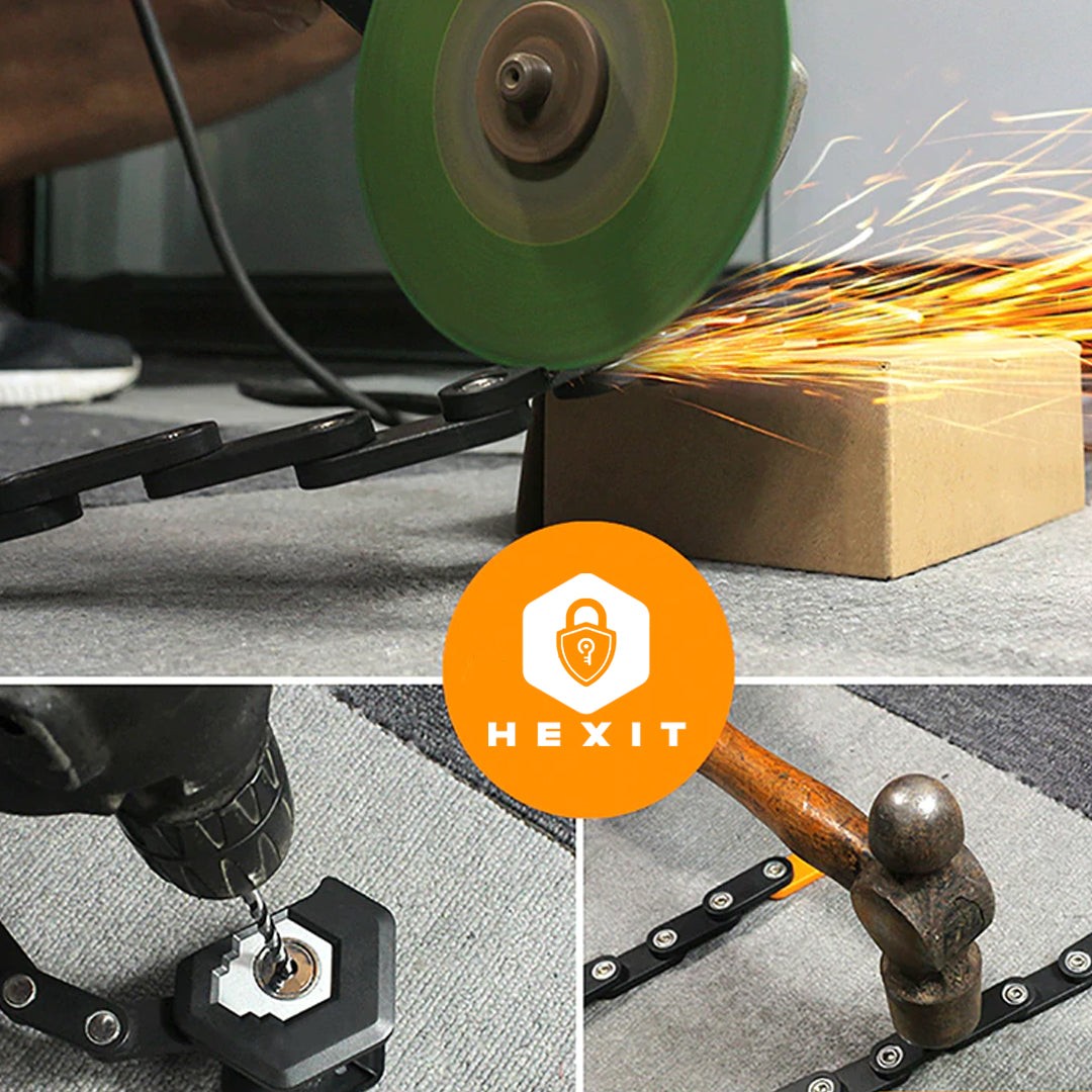 Compact folding bike lock with bracket - product photo 6