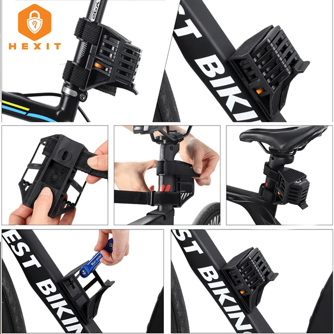 Compact folding bike lock with bracket - product photo 8