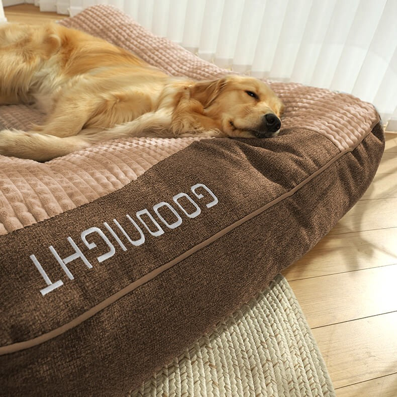 Bolstered dog bed with raised headrest - product photo 5