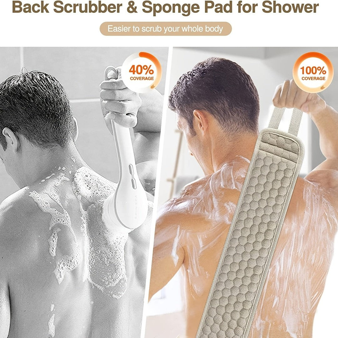 Woven exfoliating back scrubber strap - product photo 3