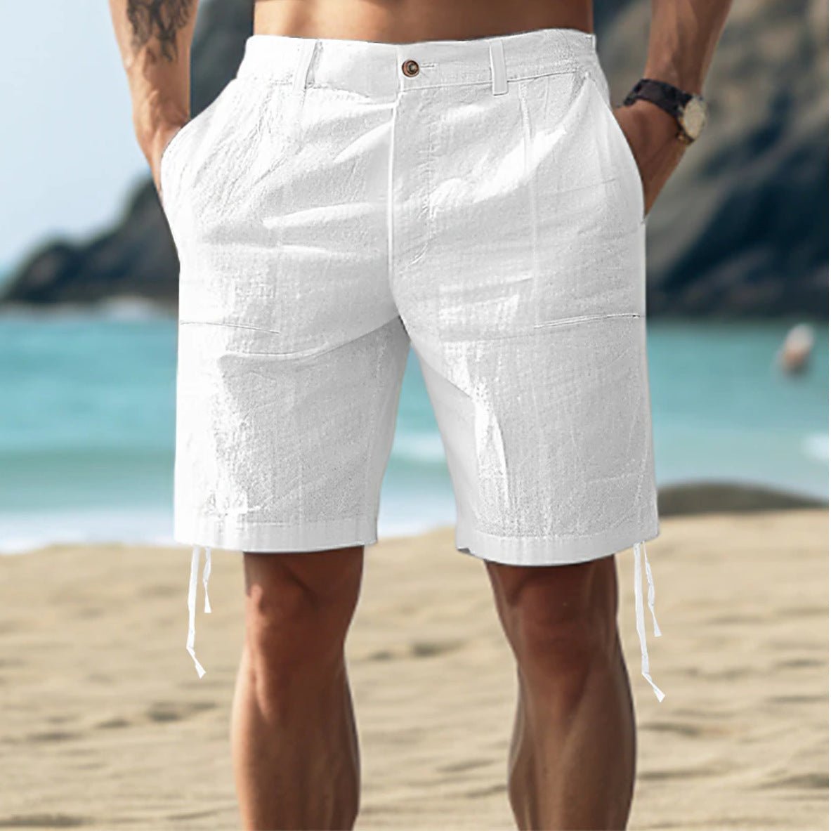 Ethan | Men's Straight Fit Casual Summer Shorts
