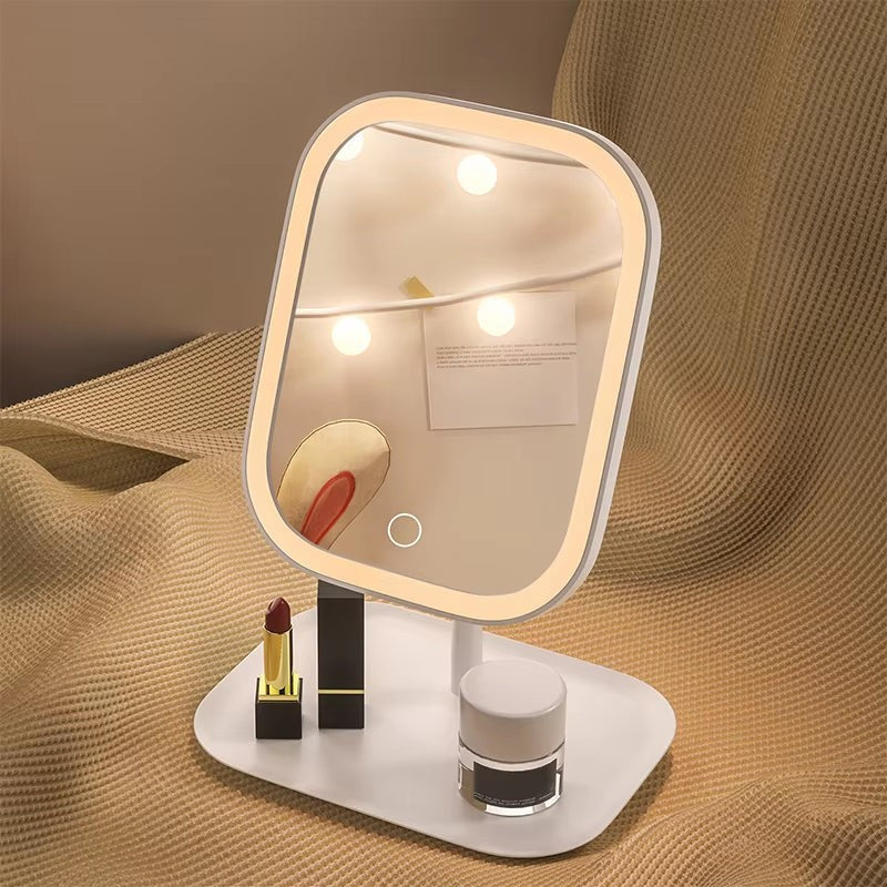 Cordless LED vanity mirror with touch dimmer - product photo 4