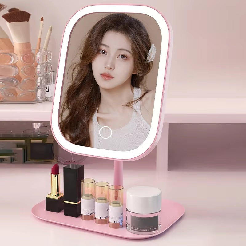 Cordless LED vanity mirror with touch dimmer - product photo 5