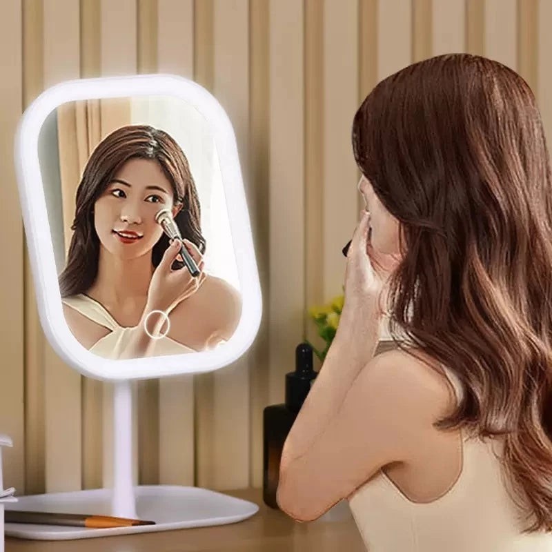 Cordless LED vanity mirror with touch dimmer - product photo 6