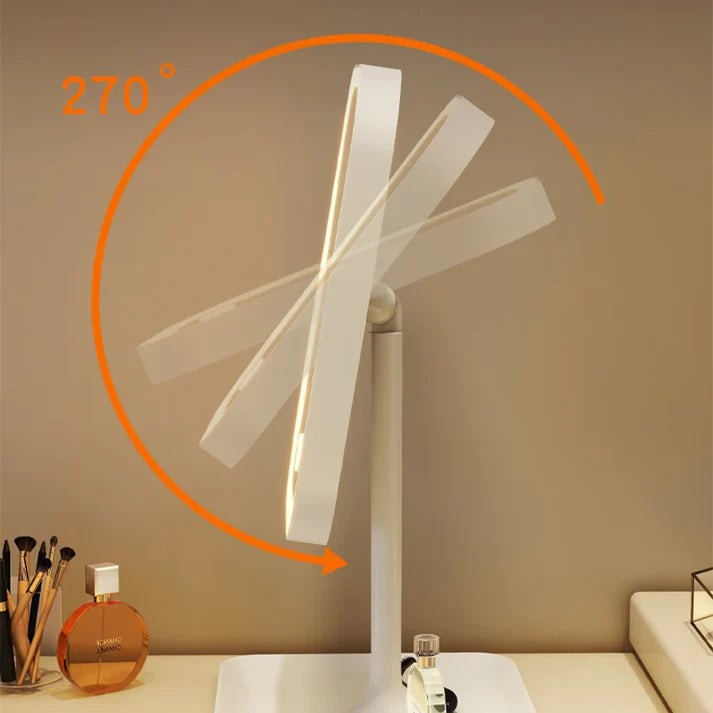 Cordless LED vanity mirror with touch dimmer - product photo 7