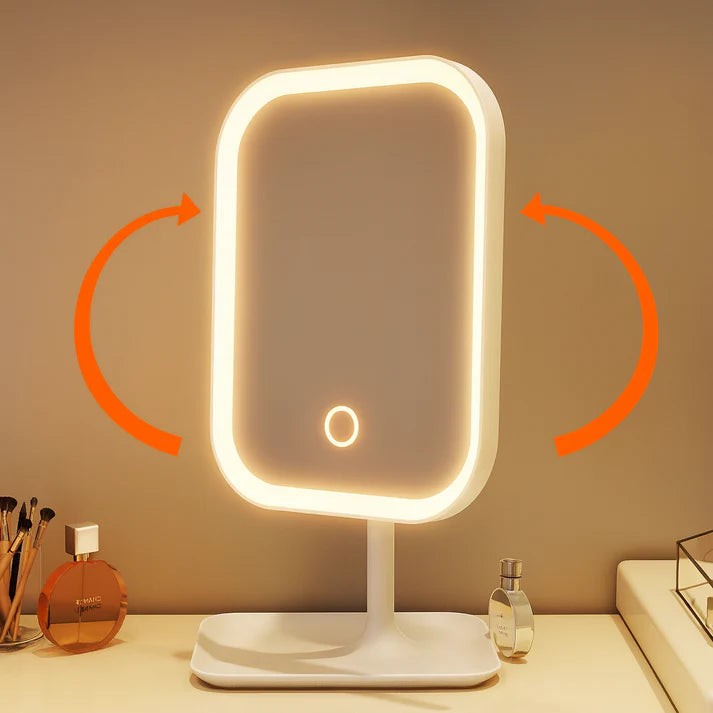 Cordless LED vanity mirror with touch dimmer - product photo 8