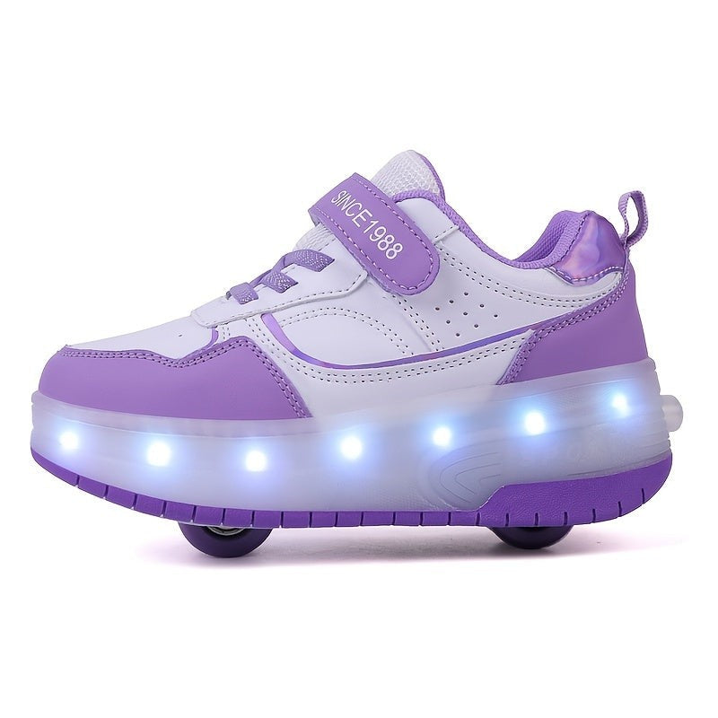 LED roller sneaker with removable wheels - product photo 4