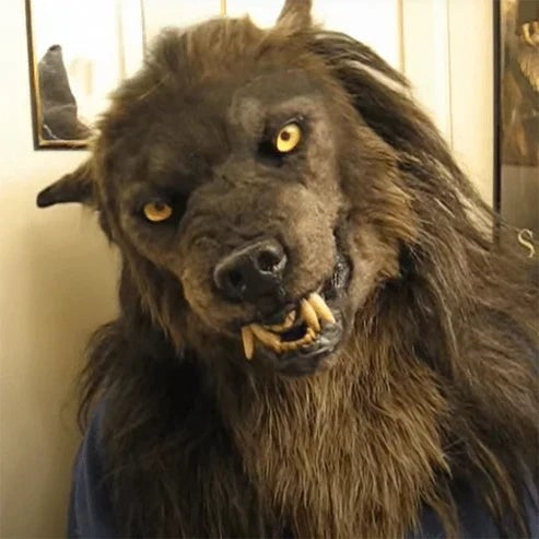 Full-head silicone werewolf mask - product photo 1