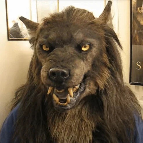 Full-head silicone werewolf mask - product photo 4