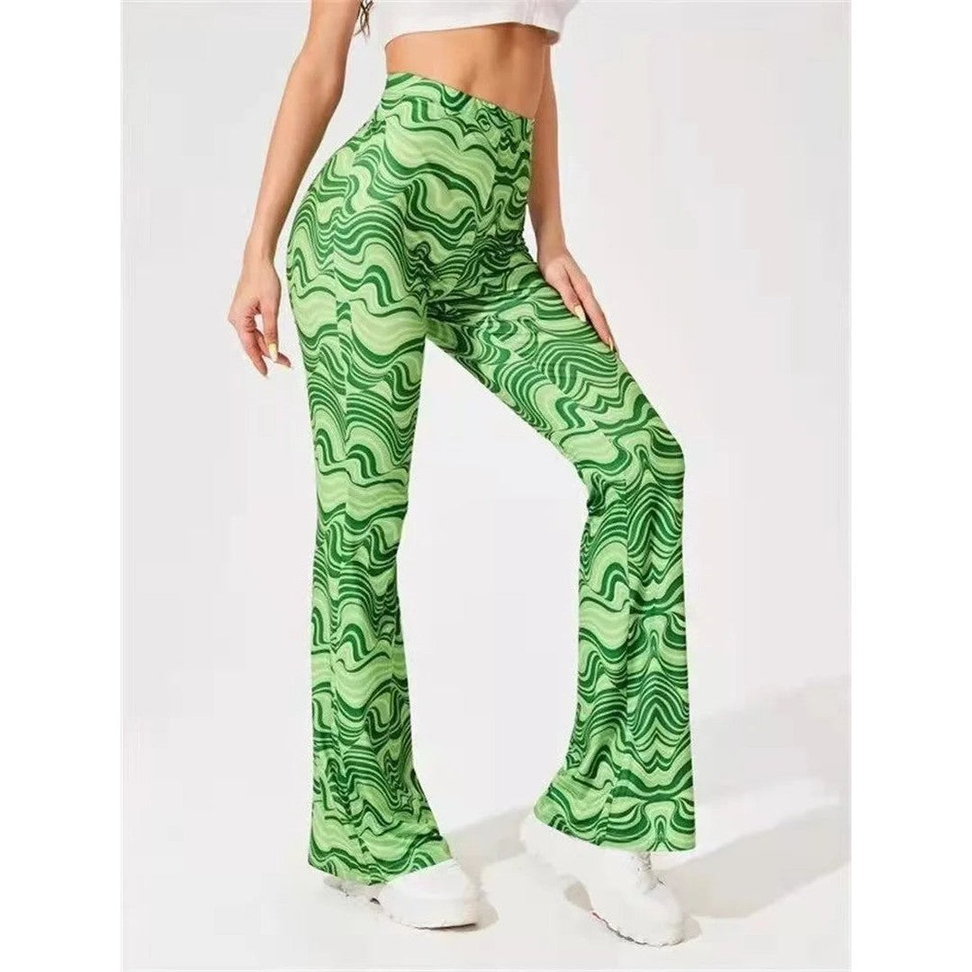 Woman wearing the Lyra women's pants, model view