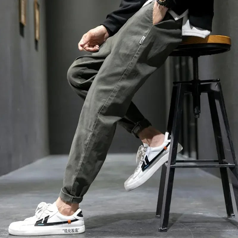 Elliot | Men's Tapered Drawstring Waist Casual Trousers