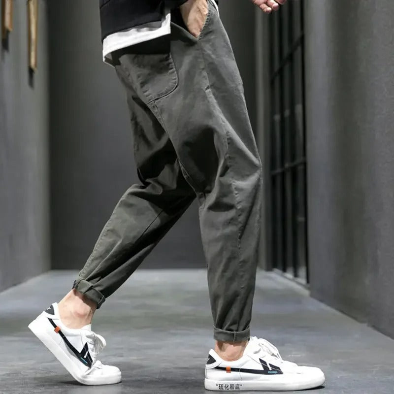 Elliot | Men's Tapered Drawstring Waist Casual Trousers
