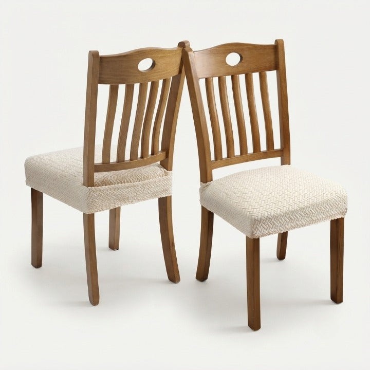 Stretch jacquard water-repellent dining chair cover - product photo 5