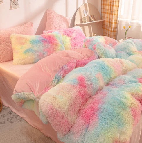 Long-pile mink velvet duvet cover set - product photo 3