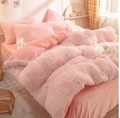 Long-pile mink velvet duvet cover set - product photo 4