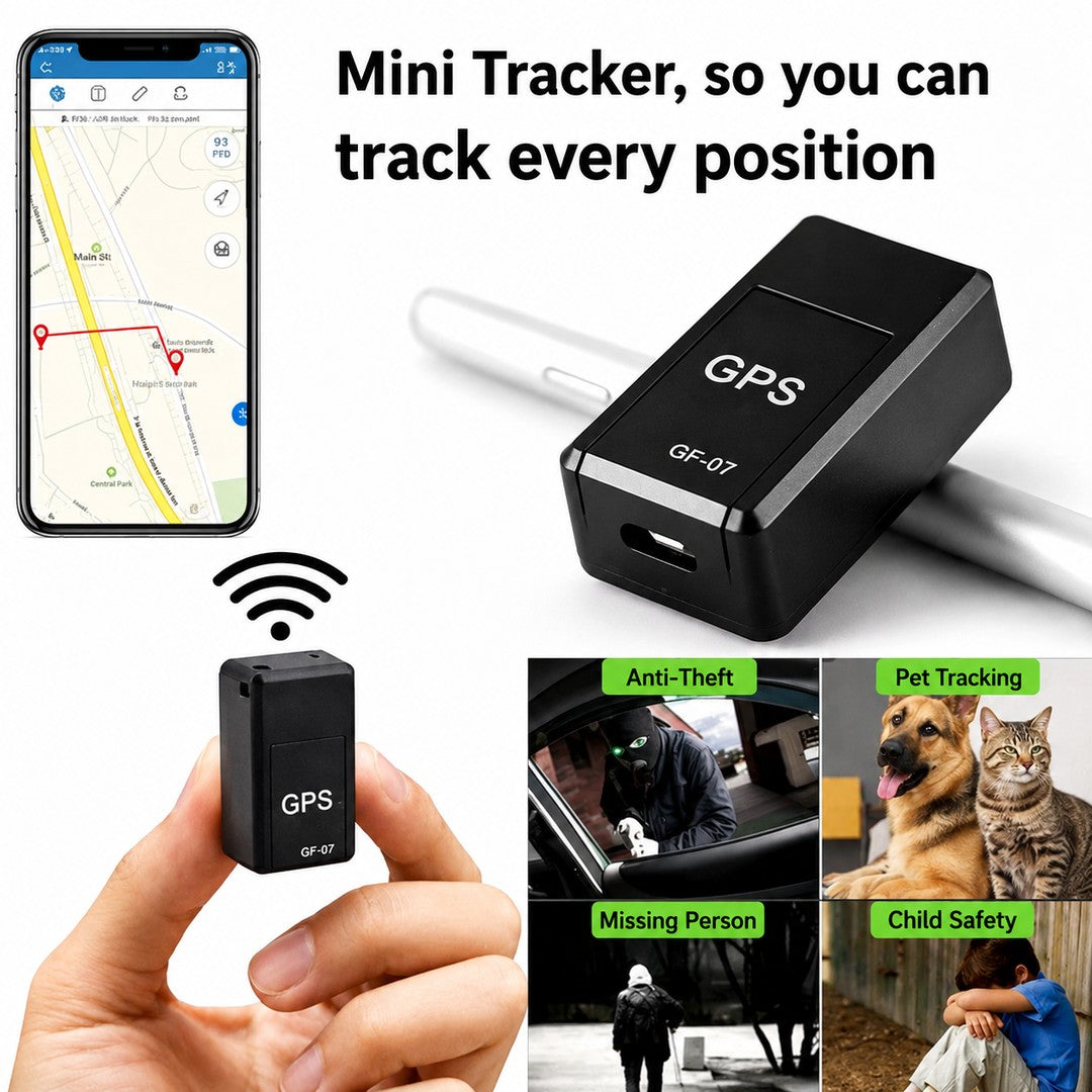 Magnetic mini GPS tracker with real-time app location - product photo 2