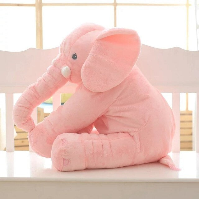 Plush elephant cushion for a nursery - product photo 8