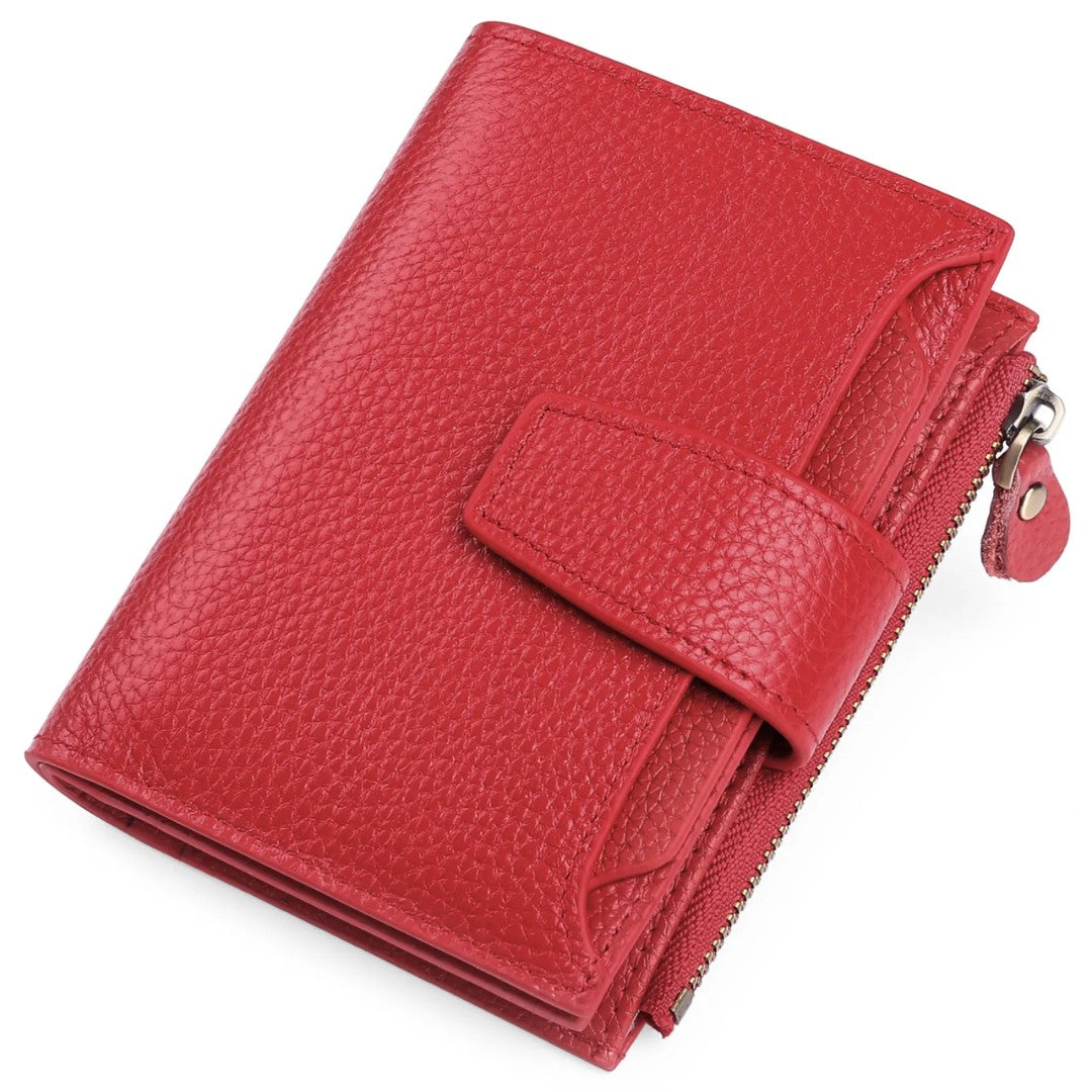 Compact leather RFID blocking wallet - product photo 13