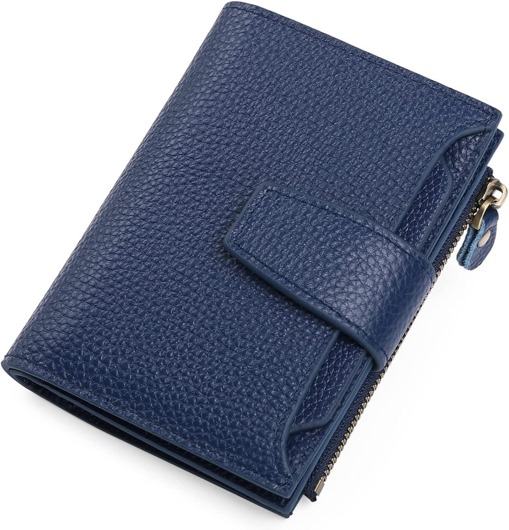 Compact leather RFID blocking wallet - product photo 17