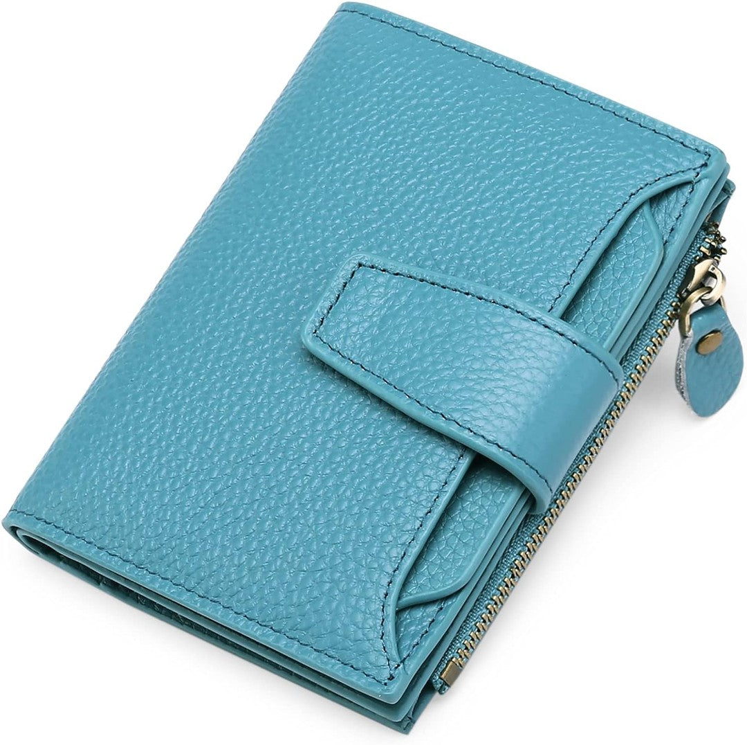 Compact leather RFID blocking wallet - product photo 18