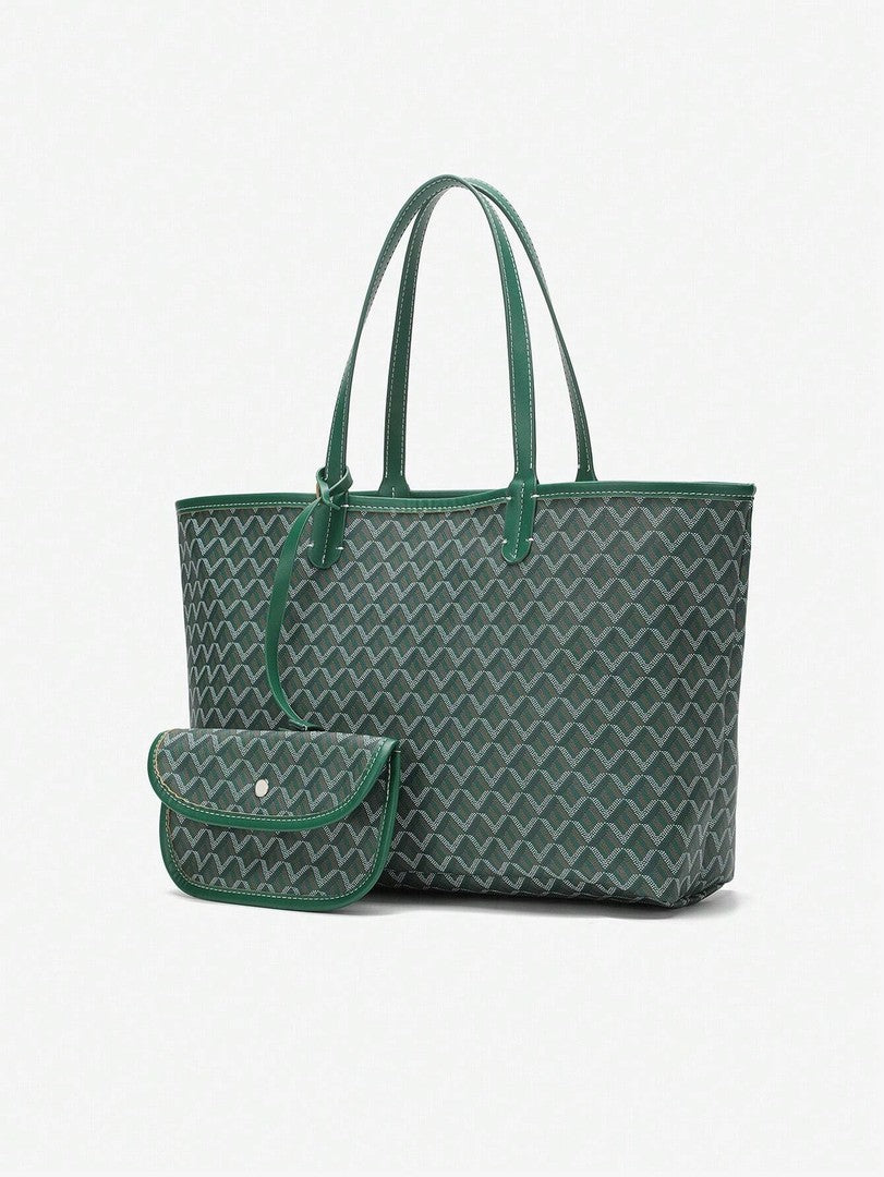 Women's shoulder tote bag - product photo 1