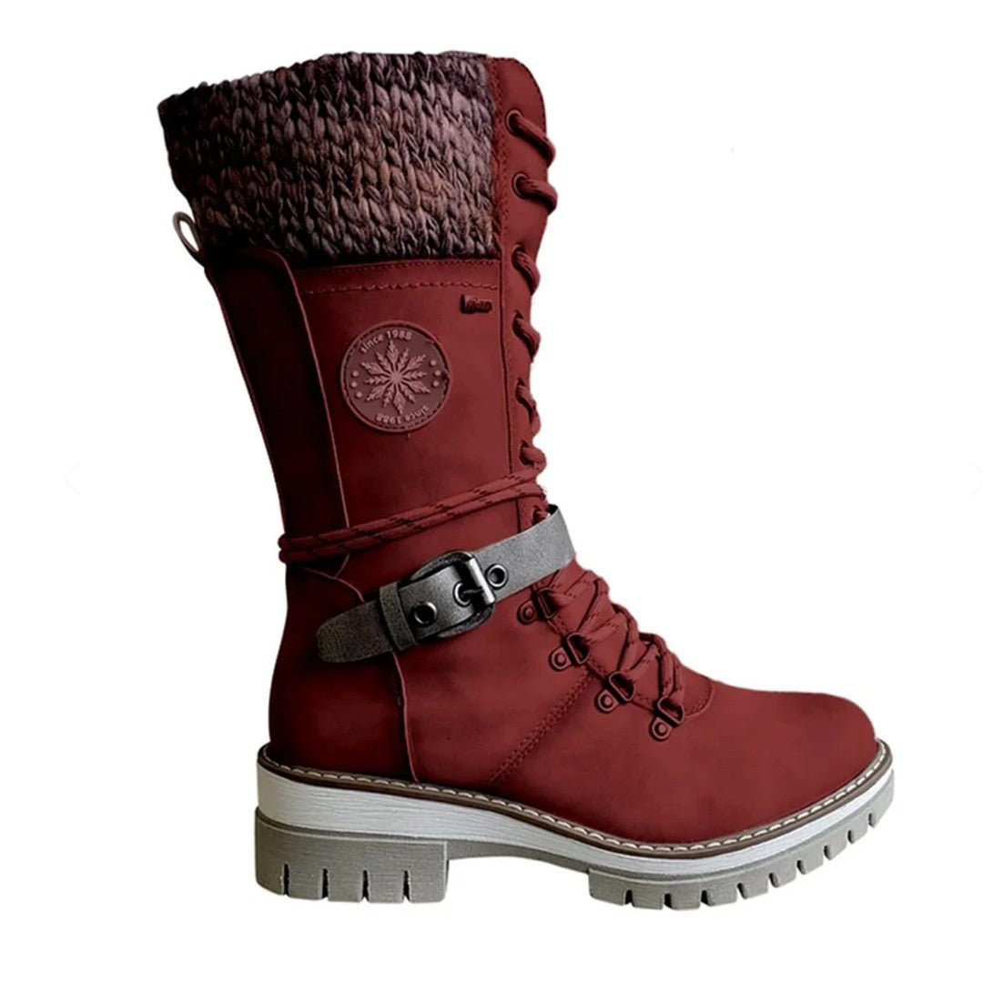 Woman wearing the Maya women's boots, 10 view