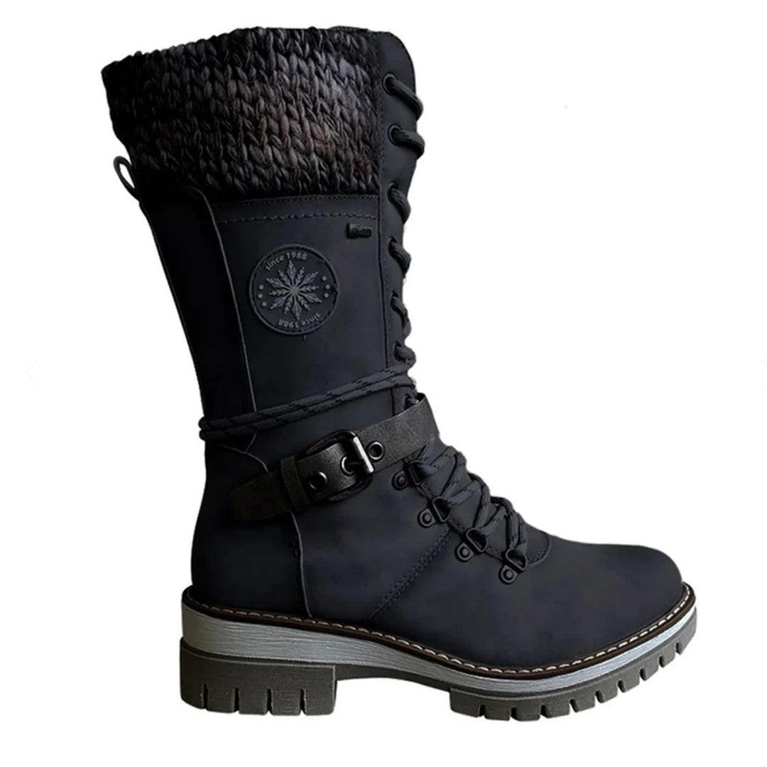 Woman wearing the Maya women's boots, 7 view