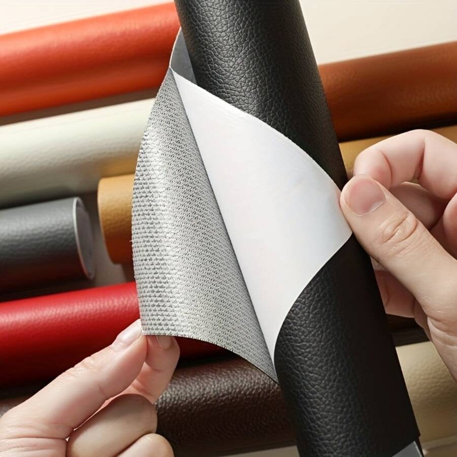 Self-adhesive trimmable leather repair patch - product photo 1