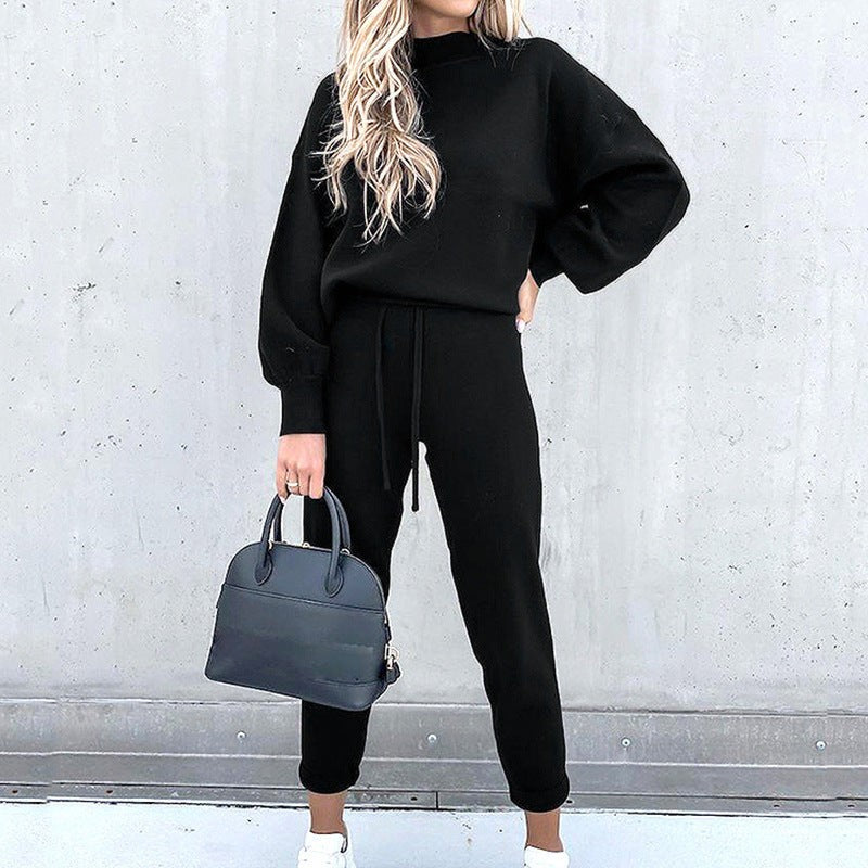 Women's two-piece knit lounge set - product photo 5